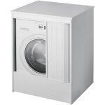 Meuble machine � laver en pvc ? dimensions 70x60xh94 cm ? espace int�rieur 58x62, 5x91 cm ? kit complet ...