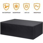 Housse de mobilier de jardin table de jardin �tanche housse de protection pour coin salon de mobilier ...
