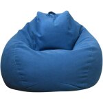 Housse pouf poire (sans remplissage), salon / int�rieur / ext�rieur, bleu, adulte / enfant, l(90x80cm) ...