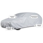 Housse de protection pour berline m2 430 - 455, bâche pratique à 3 couches avec sangles Housse de protection pour berline m2 430 - 455, bâche pratique à 3 couches avec sangles