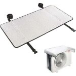 Housse de protection climatiseur ext�rieur avec film aluminium r�fl�chissant 80 x 40 cm ortviai