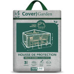 Housse de protection cover garden pour table rectangulaire 4 - 6 personnes + chaises, avec tr�pied - ...