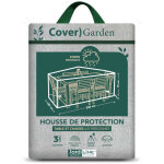 Housse de protection cover garden pour table rectangulaire 6 - 8 personnes + chaises, avec tr�pied - ...