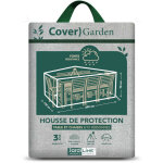 Housse de protection cover garden pour table rectangulaire 8 - 10 personnes + chaises, avec tr�pied - ...