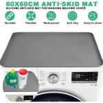 Housse de protection pour machine � laver top 60 x 60 cm gris tapis de dessus de machine laver antid�rapant ...