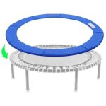 Housse de protection pour ressorts de trampoline 305 cm - b�che de s�curit� bleue imperm�able