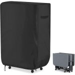 Housse de rangement matelas pliant, sac de rangement pour couette pliable, 114 x 99 x 38 cm, noir r�sistant ...