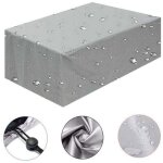 Housse salon de jardin 180x100x75cm 420d oxford argent housse table de jardin rectangulaire protection ...