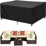 Housse pour salon de jardin, grande bache pour salon robuste housse pour table et chaise de jardin imperm�able ...