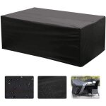 Housse de salon, table rectangulaire oxford pour meubles de jardin uv protection (213 x 132 x 74 cm)