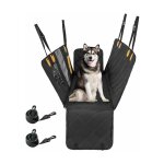 Costway - housse de si�ge d'auto pour chien, banquette arri�re pour chien avec coussin imperm�able et ...