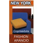 Housse de si�ge de canap� orange � la mode de new york - tissu extensible c�tel� anti - boulochage - ...