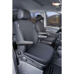 Walser - housse de si�ge transporter en tissu pour mercedes vito / viano, 2 si�ges simples pour accoudoir ...