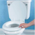 Housse de si�ge de toilette si�ge souple taille universelle blanc