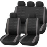 Housse de siege voiture universelle noir gris ensemble de housses si�ge auto universel couvre sieges ...