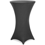 Housse de table de bar bistrot ronde nappe mange debout protection table de cocktail tissu stretch table ...