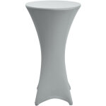 Housse de table bistrot stella housse de table bistrot stella gris argent, 70cm (?) - beautissu
