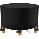 Housse table de jardin ronde 210d, housse protection table jardin, housse de protection salon de jardin, ...