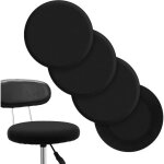Housses de tabouret de bar rondes housses de coussin de tabouret lavables housses de chaise de bar lastiques ...