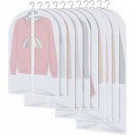 Housses de v�tements anti - poussi�re, imperm�ables, anti - acariens et anti - humidit�, lot de 10 (blanches) ...