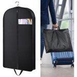 Housse � v�tements noire avec fermeture �clair, anti - poussi�re avec fen�tre transparente, housse de ...