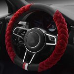 Housse de volant en fausse fourrure pour l'hiver - s'adapte à la plupart des voitures - 38 cm - accessoire ... Housse de volant en fausse fourrure pour l'hiver - s'adapte à la plupart des voitures - 38 cm - accessoire ...