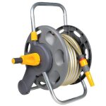 Hozelock - d�vidoir deux en un fixation murale / portable enroulement manuel avec tuyau 25 m