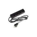 Bloc multiprises 4 prises avec gaine r�tractile - 3g1. 5 - 1. 5 m - terre francaise