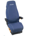 Htc equipement - housse coton matelassee bleu logo truck