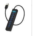 Hub usb 3. 0 � 7 ports hub usb avec c�ble de 120 cm, adapt� aux ordinateurs de bureau, adaptateur multiport ...