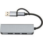 Hub usb c 4 en 1 avec usb 3. 0, 5 gbps, r�partiteur et extenseur de ports pour windows, linux, chrome ...