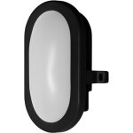 Hublot led 6w , 4000k, 420 lm, ip54, ik06, antichoc, noire, botier en polycarbonate, angle d'clairage ...