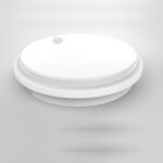 Hublot led ext�rieur rond 10w ip54 avec d�tecteur de mouvement - blanc silumen