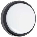 Hublot led rond noir, 1500 lumens, cct, blanc chaud, blanc neutre, blanc froid