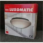 Hublot plafonnier blanc � 275x85mm montage mural ou plafond pour lampe 23w max culot e27 alim 230v ip40 ...