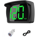 Hud affichage t�te haute gps compteur de vitesse num�rique mph, grands chiffres led, universel voiture ...