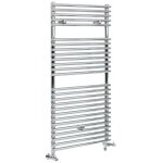 Hudson reed - arno - sche - serviettes design mixte moderne - chrom - 119 cm x 45 cm