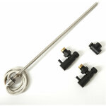 Hudson reed - kit pour radiateur ou sche - serviettes mixte 1500w - noir