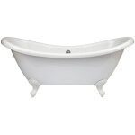 Hudson reed legend - baignoire lot double dos pieds pattes d?aigle blanc 175cm x 73cm