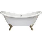 Hudson reed legend - baignoire �lot double dos pieds pattes d?aigle or bross� 175cm x 73cm