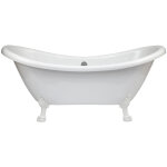 Hudson reed legend - baignoire lot double dos pieds pattes de lion blanc 175cm x 73cm