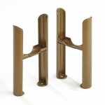 Hudson reed - pieds de radiateur r�tro � 3 colonnes ? bronze m�tallis� ? windsor