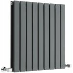 Hudson reed - radiateur design horizontal anthracite delta 63. 5cm x 63cm x 5cm 860 watts
