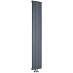 Radiateur design vertical aluminium ? anthracite ? 160 x 28cm ? aurora Radiateur design vertical aluminium ? anthracite ? 160 x 28cm ? aurora