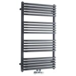 Hudson reed - sche - serviettes arch eau chaude - 100 x 60cm - chauffage central - acier anthracite ...