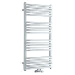 Hudson reed - sche - serviettes arch eau chaude - acier blanc - 100 x 50cm - chauffage central 933w