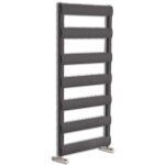 Hudson reed - sèche - serviettes design plat en aluminium ? anthracite ? 119 x 50cm ? ordo Hudson reed - sèche - serviettes design plat en aluminium ? anthracite ? 119 x 50cm ? ordo