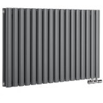 Hudson reed vitality caldae ? radiateur design horizontal ? raccordement central ? anthracite ? 63. 5 ...