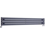 Hudson reed - vitality ? radiateur design horizontal ? anthracite ? 23. 6 x 178cm