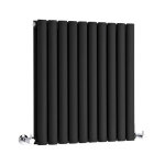 Hudson reed - vitality ? radiateur design horizontal ? noir ? 63. 5 x 59 cm double rang
